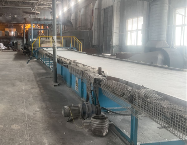 Aluminum silicate needle punched blanket production line